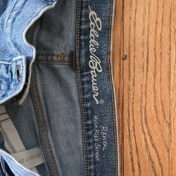 Blue Women's Jeans Eddie Bauer Revival High Rise Skinny 12 - Picture 2 of 3